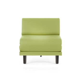 Fauteuil convertible lit Likoolis accompagnant, classé au feu M2, ROLLER 70 SMALL sans accoudoirs - menthe