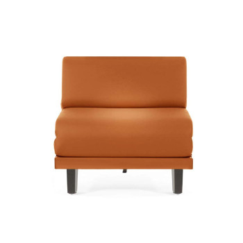 Fauteuil convertible lit Likoolis accompagnant, classé au feu M2, ROLLER 70 SMALL sans accoudoirs - orange