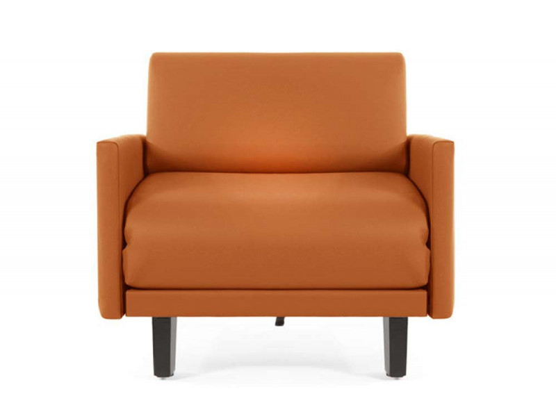  	Fauteuil convertible lit Likoolis accompagnant, classé au feu M2, ROLLER 80 LARGE avec accoudoirs larges - orange