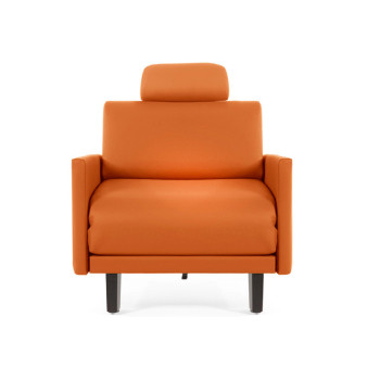  	Fauteuil convertible lit Likoolis accompagnant, classé au feu M2, ROLLER 80 LARGE avec accoudoirs larges - orange