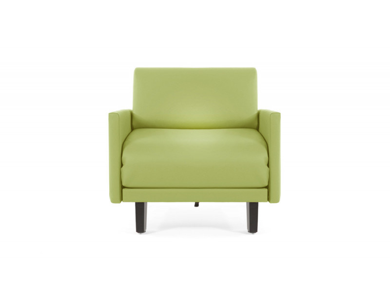 Fauteuil convertible lit Likoolis accompagnant, classé au feu M2, ROLLER 70 LARGE avec accoudoirs larges - menthe