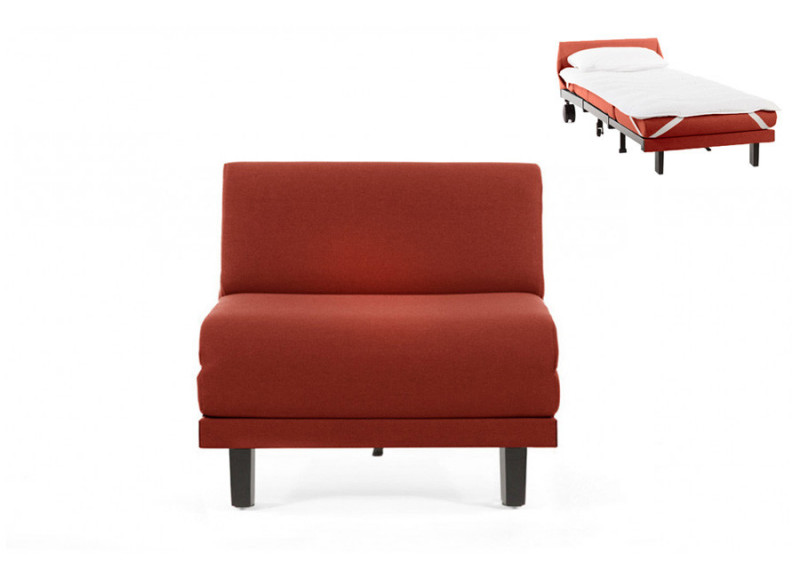 Fauteuil lit 1 Pl. ROLLER 80 sans accoudoirs - Convertible Français