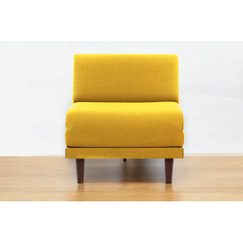 Fauteuil convertible lit Likoolis 1 Place PACHA 80 cm SMALL sans accoudoirs tissu yellow